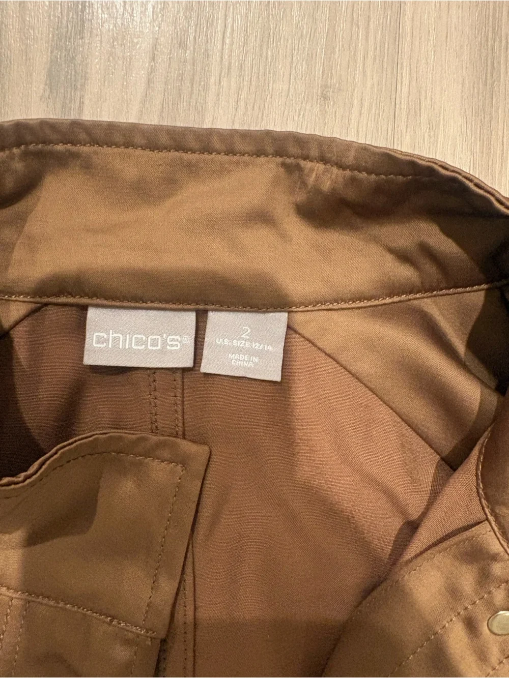Chico's Chocolate Brown Utility Jumpsuit